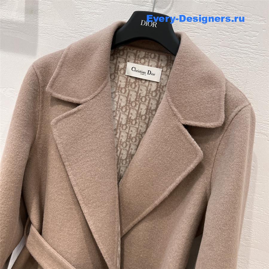 D10r oblique beige wool jacket