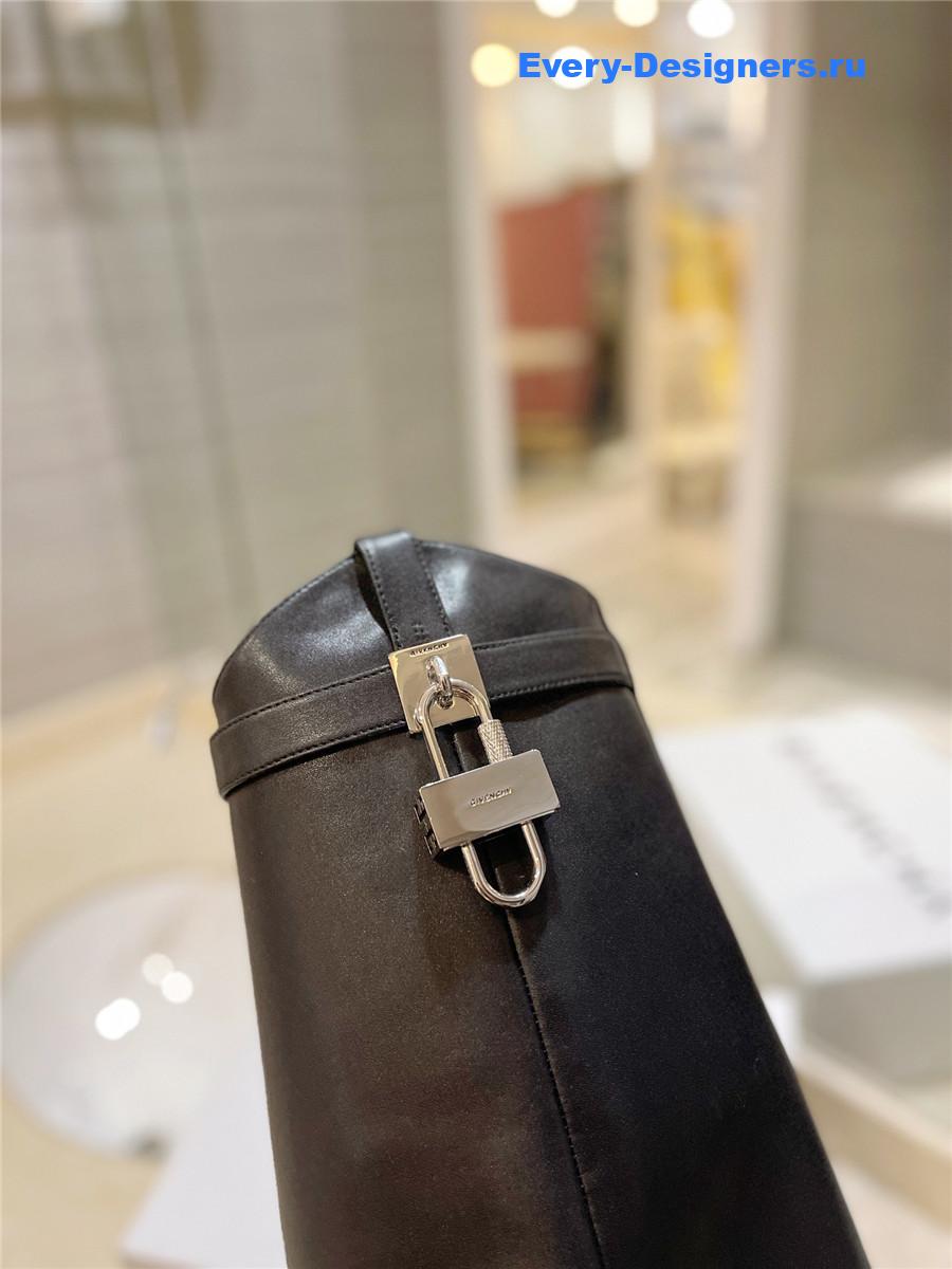 Givenchy Black Shark Lock Ankle Boots