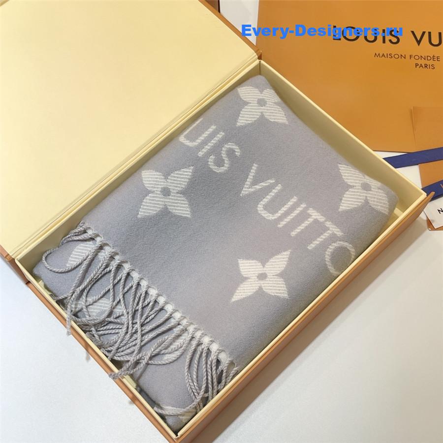 l0vis Vvtt0n lv grey essential shine scarf