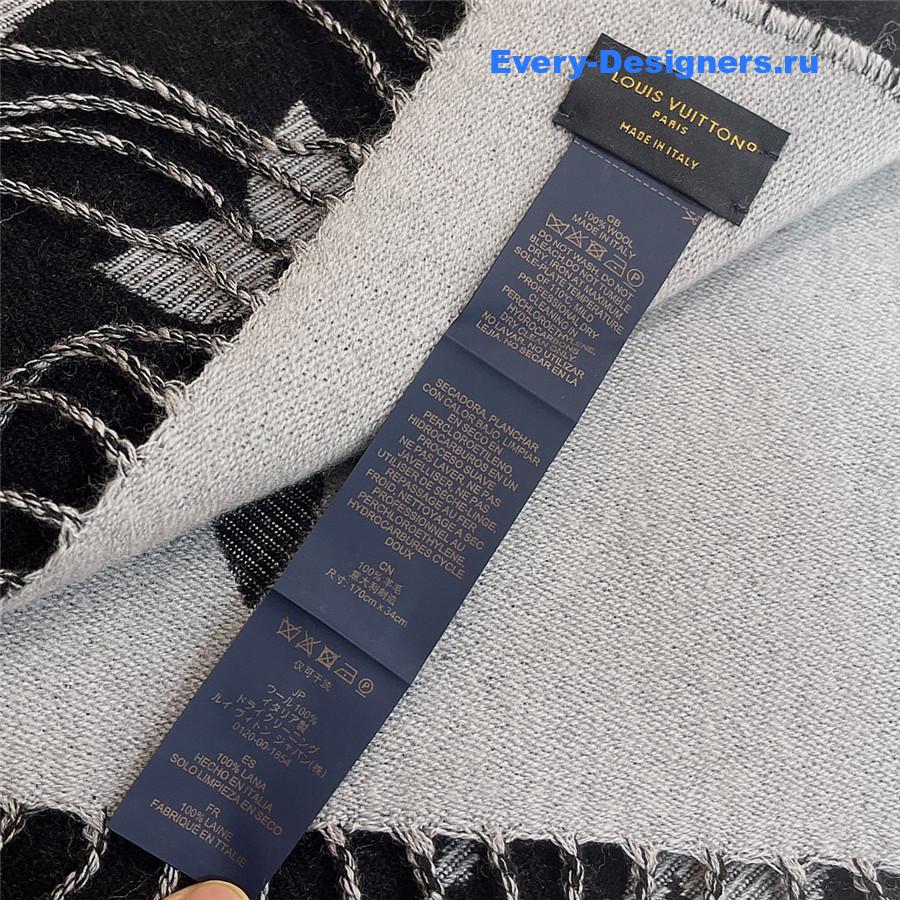 l0vis Vvtt0n lv navy essential shine scarf