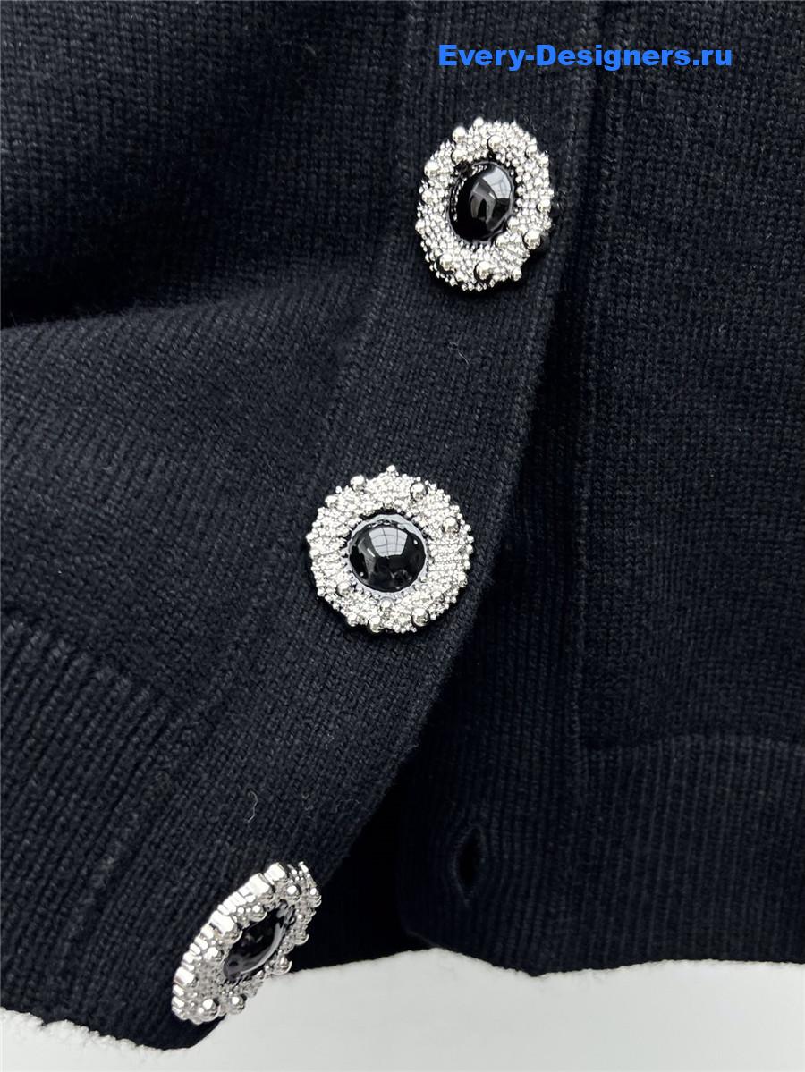 l0vis Vvtt0n black cashmere v-neck cardigan