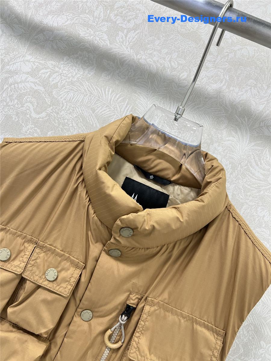 Moncler Light Brown Tongass Down Field Vest