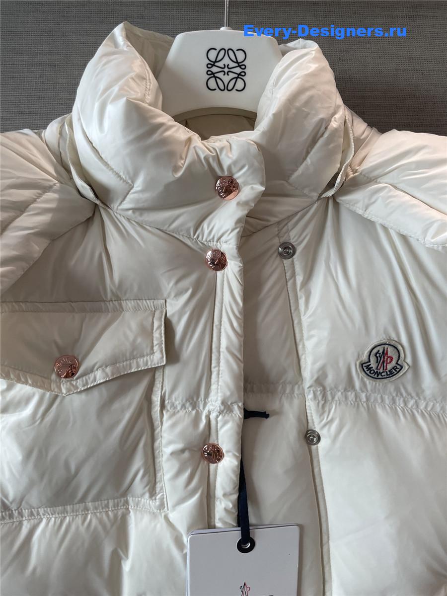 Moncler White Gallinule Down Vest
