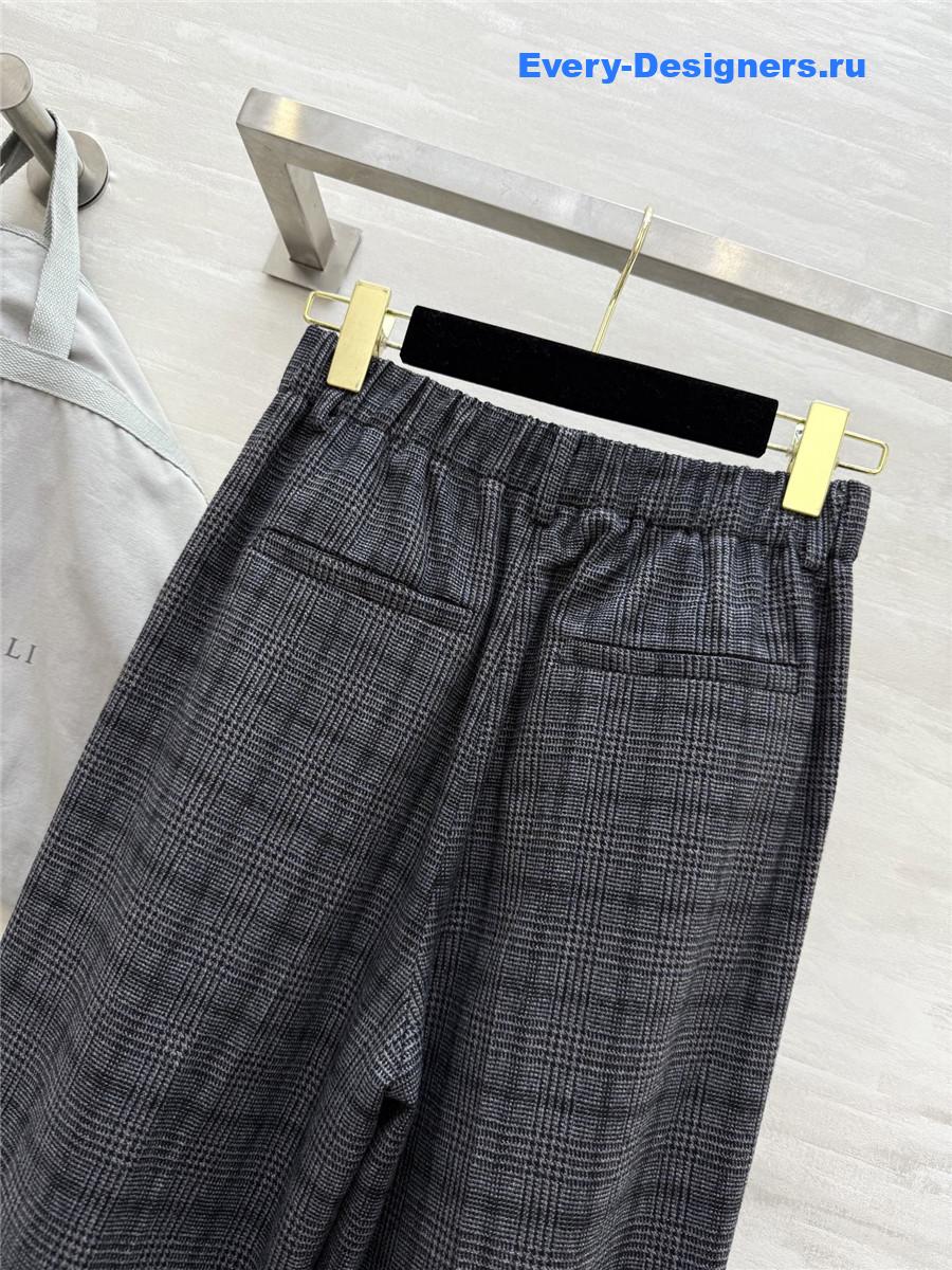 BC Plaid Wool Trousers
