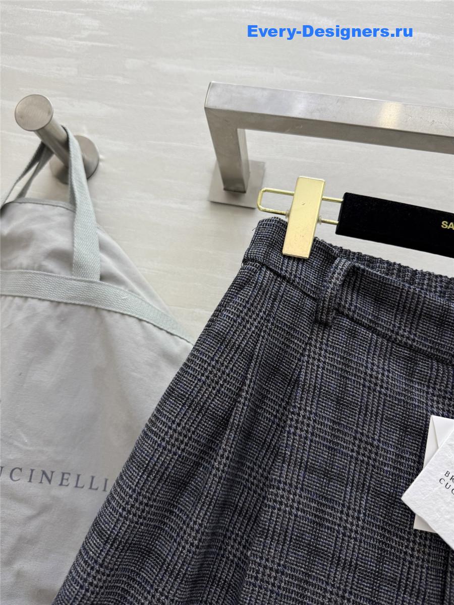 BC Plaid Wool Trousers