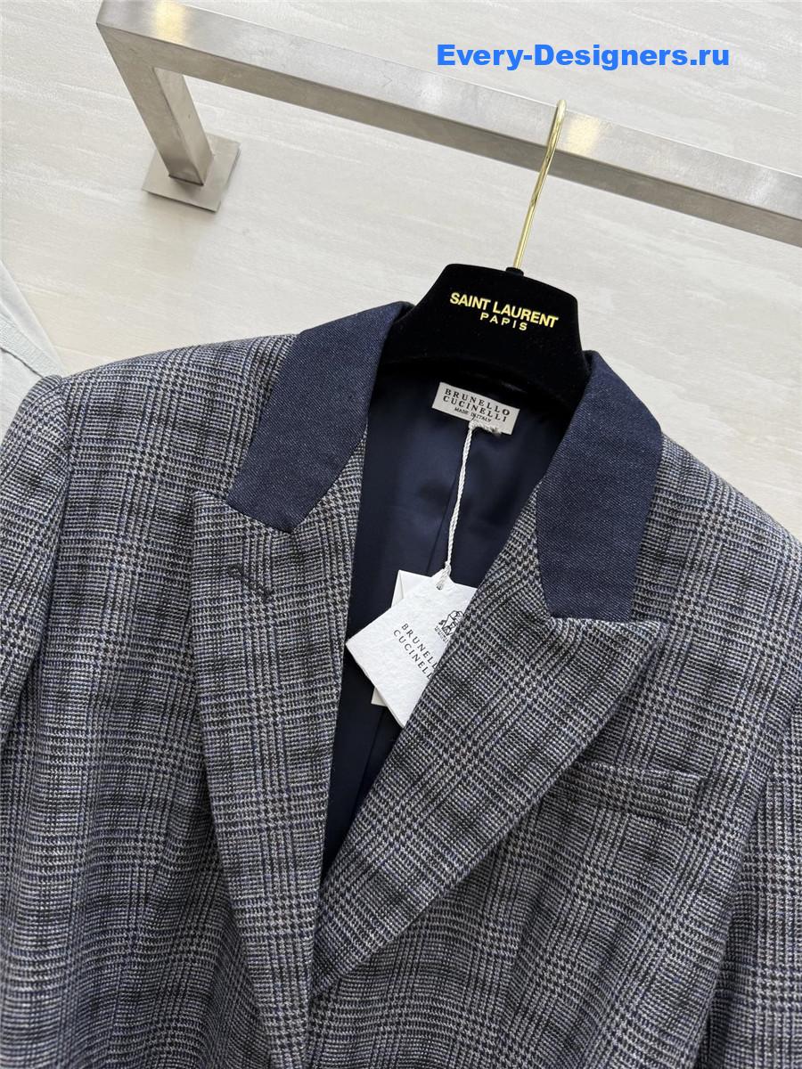 BC Plaid Wool Blazer