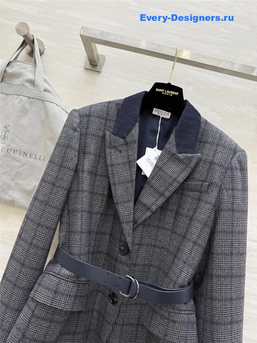 BC Plaid Wool Blazer