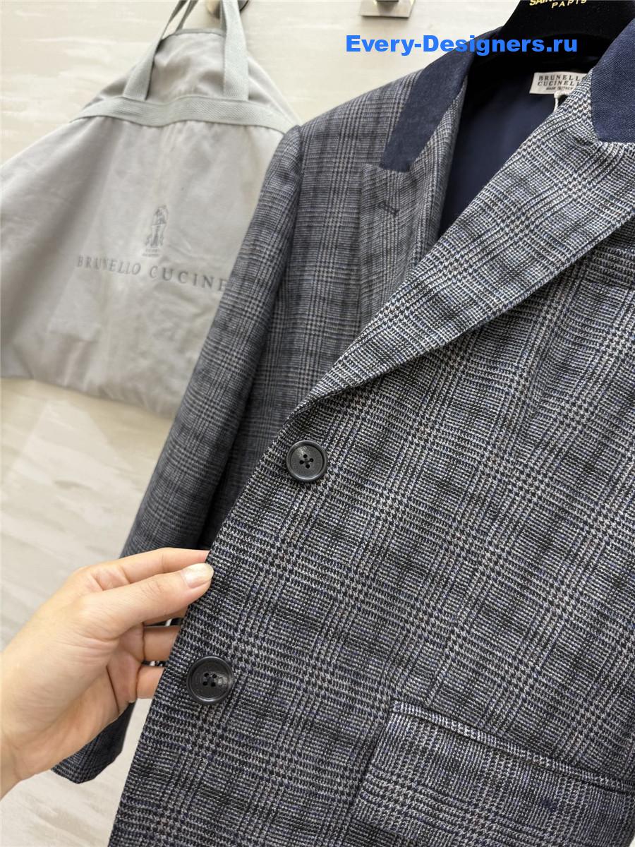 BC Plaid Wool Blazer