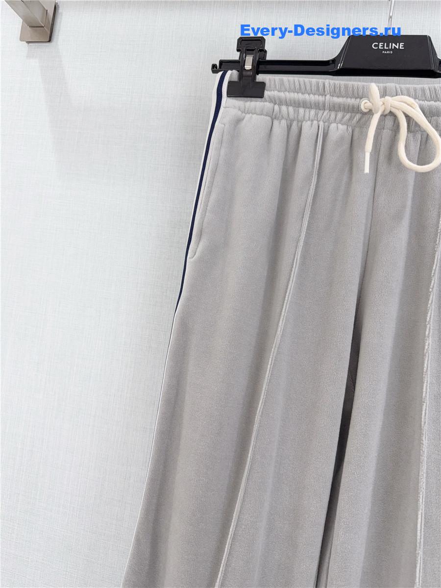 Ce1i*e grey velvet track pants