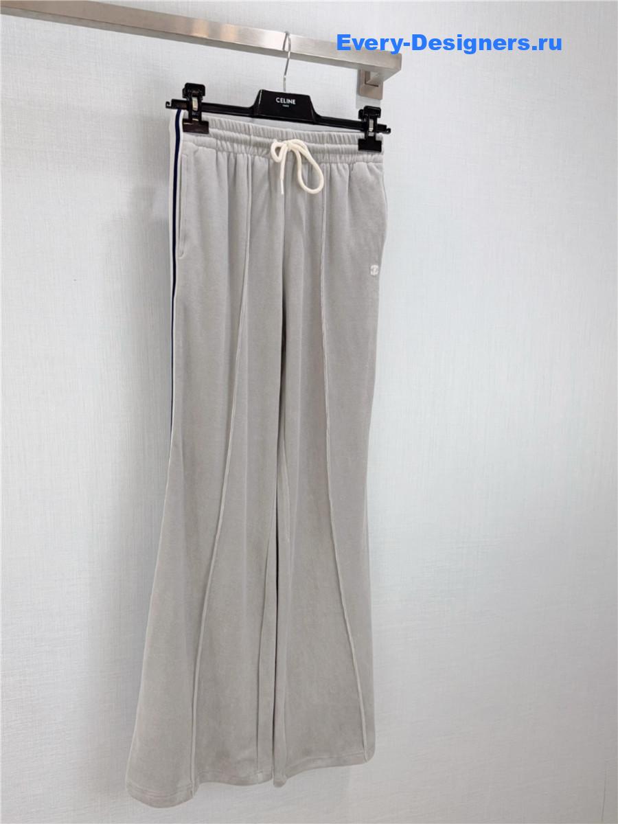 Ce1i*e grey velvet track pants