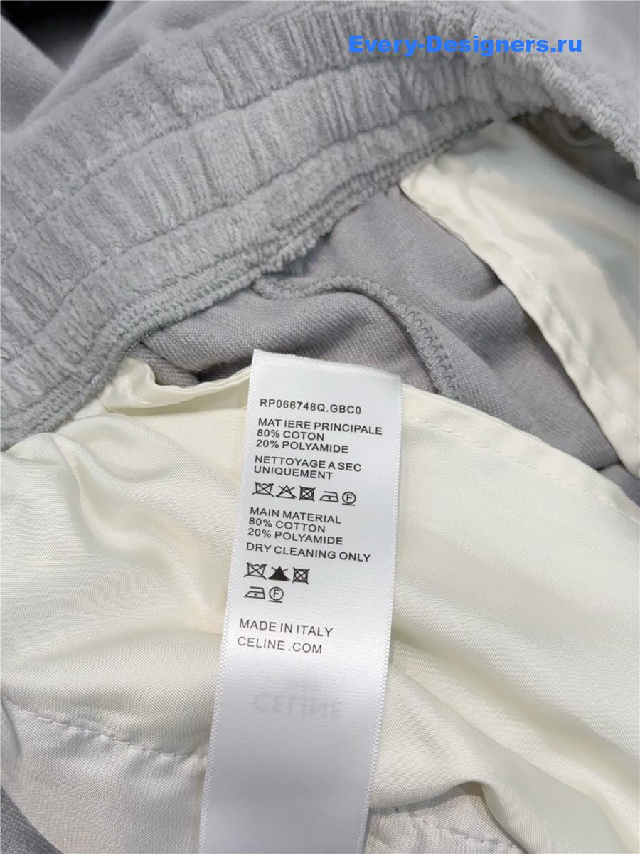 Ce1i*e grey velvet track pants