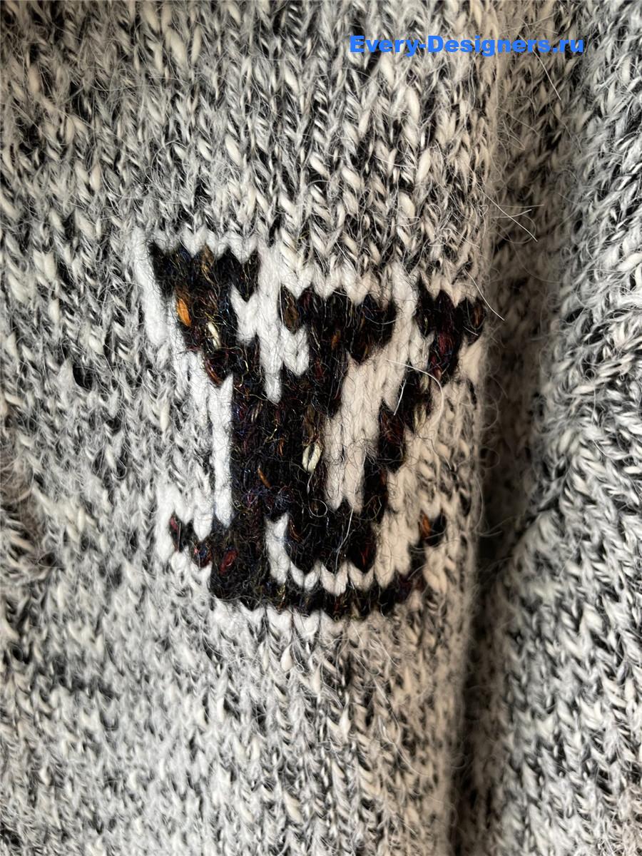 l0vis Vvtt0n zippered knitted blouson