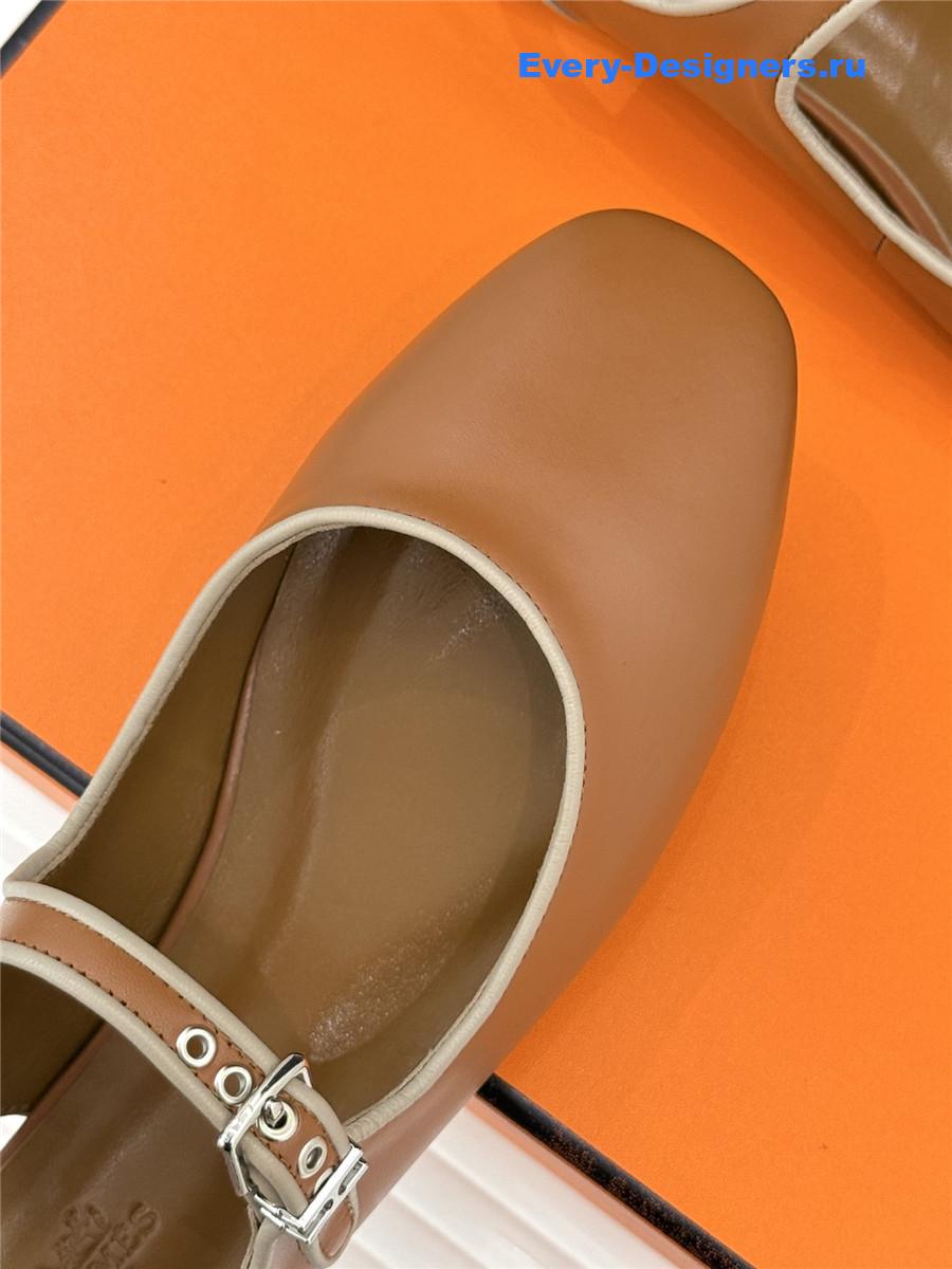 H**me5 brown kleo slingback sandals