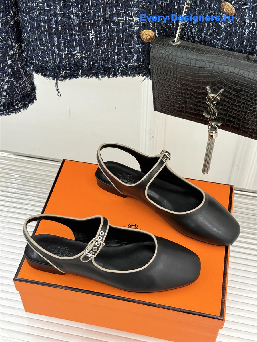 H**me5 black kleo slingback sandals