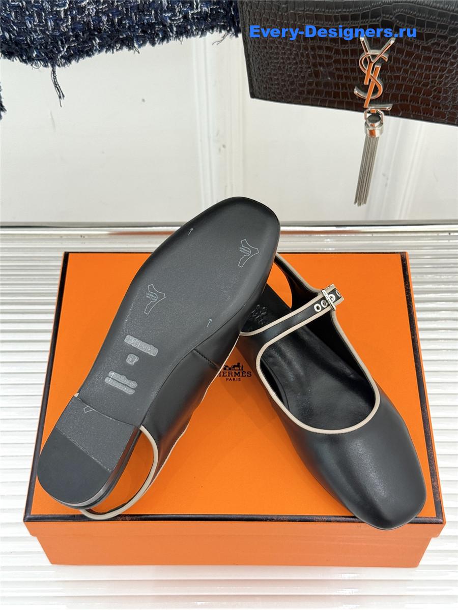 H**me5 black kleo slingback sandals