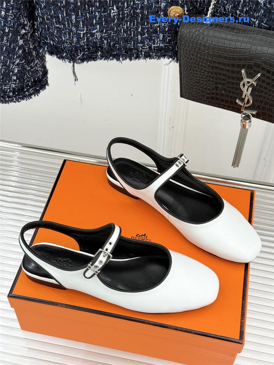 H**me5 white kleo slingback sandals