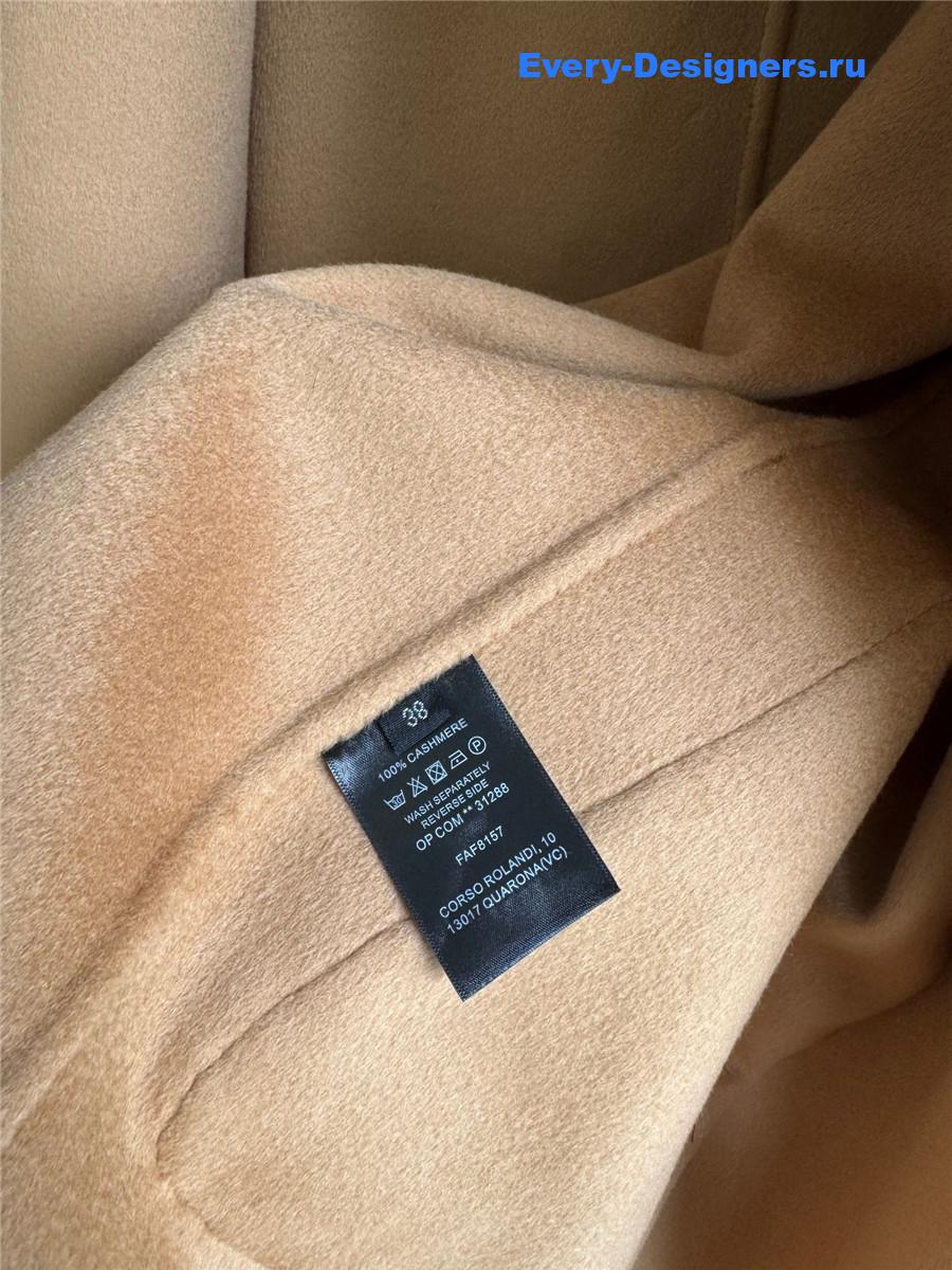 F**di camel cashmere coat
