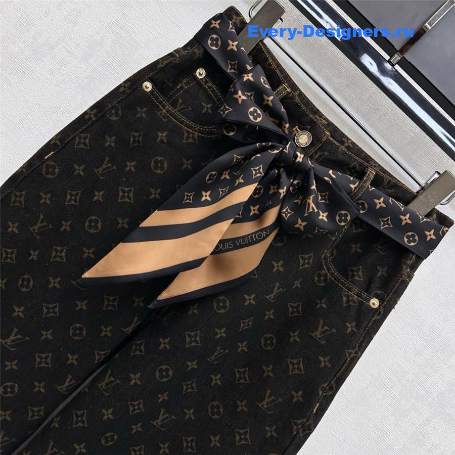 l0vis Vvtt0n monogram straight-cut jeans