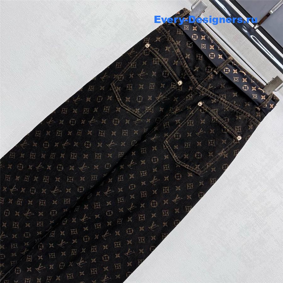 l0vis Vvtt0n monogram straight-cut jeans