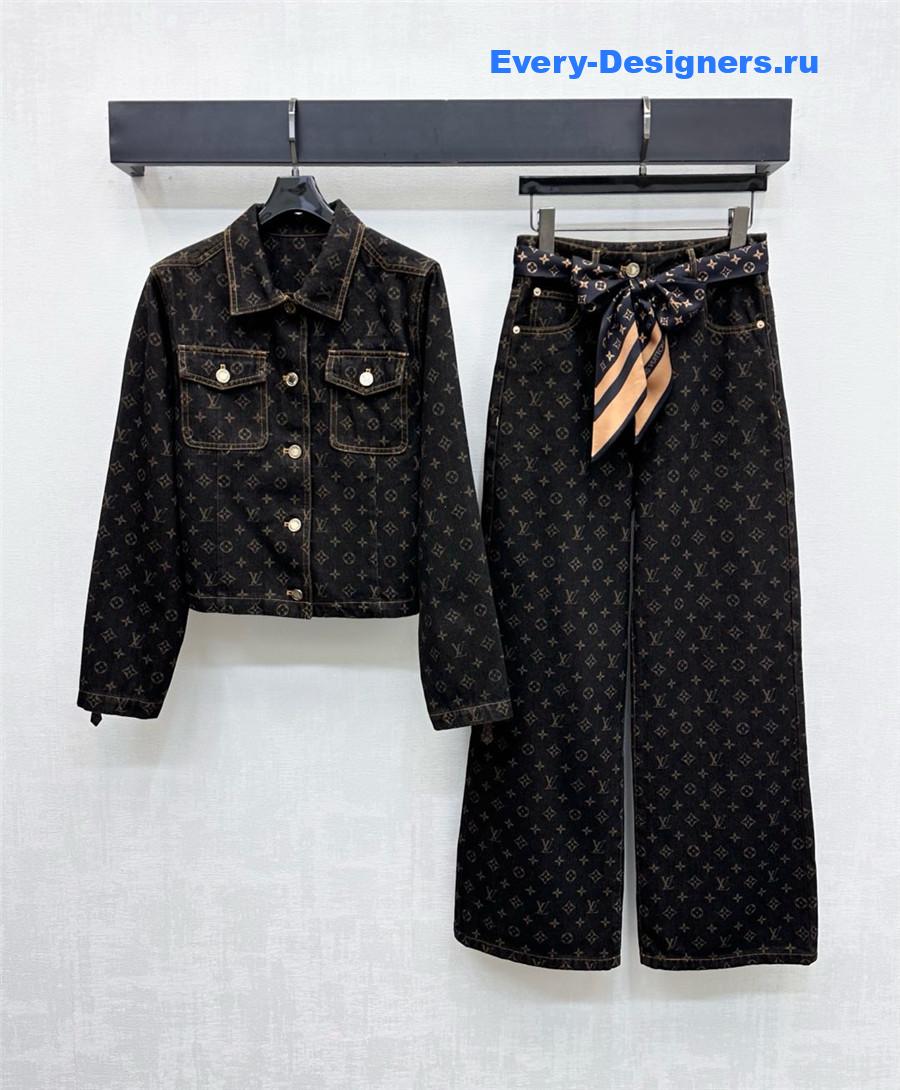 l0vis Vvtt0n monogram straight-cut jeans