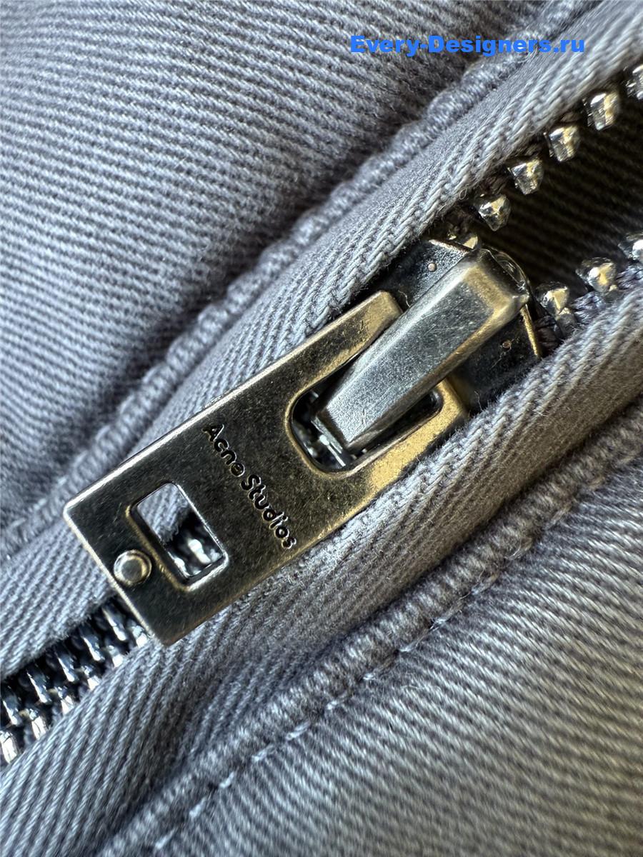 Acne Studios Gray Heavy Twill Bomber Jacket