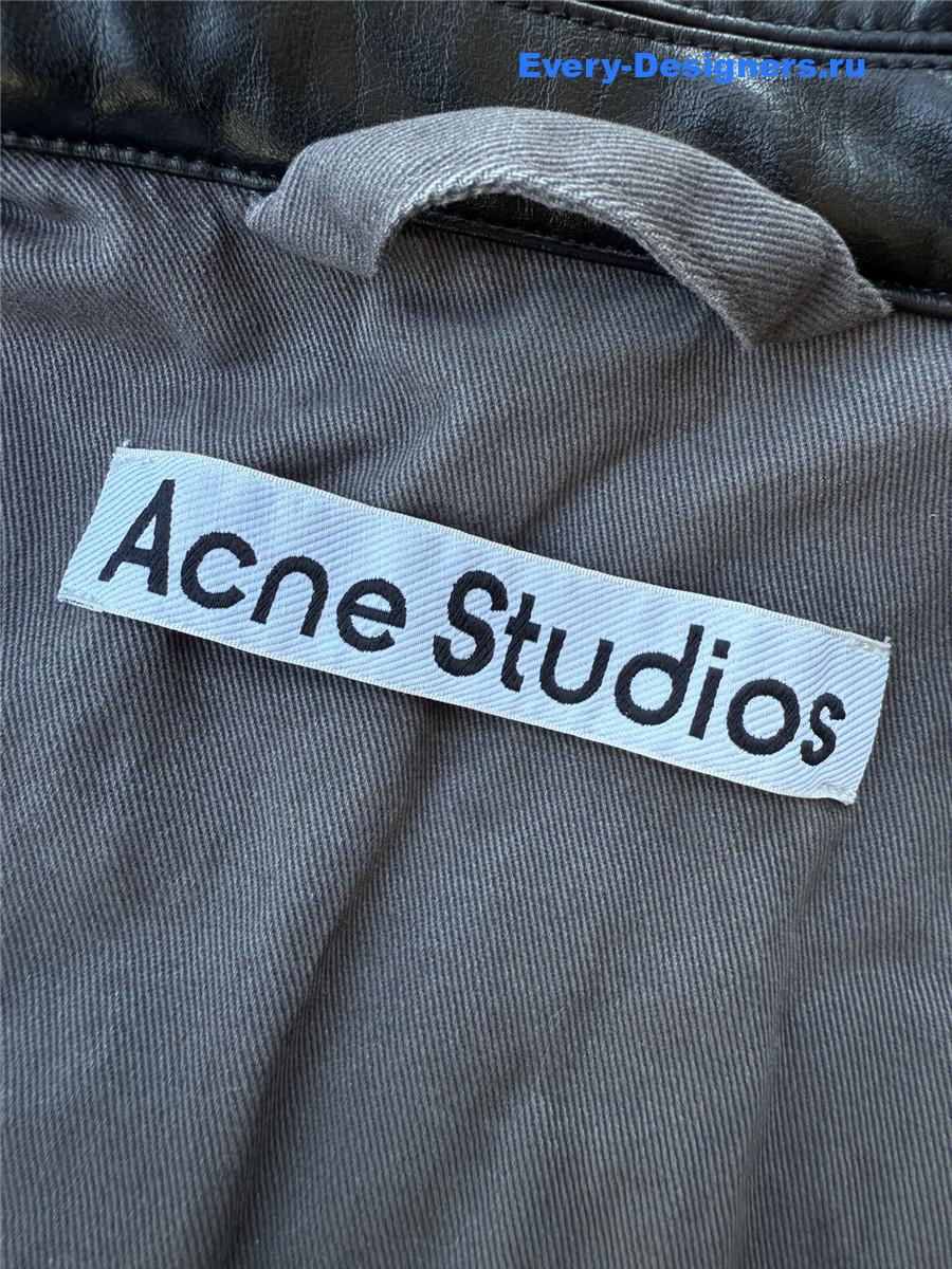 Acne Studios Gray Heavy Twill Bomber Jacket