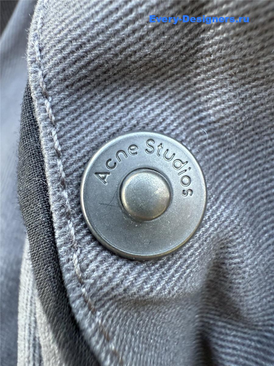 Acne Studios Gray Heavy Twill Bomber Jacket