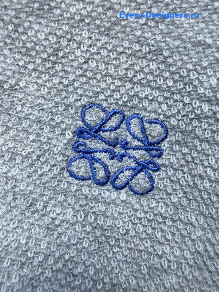 L0ew* logo-embroidered cotton-jersey hoodie