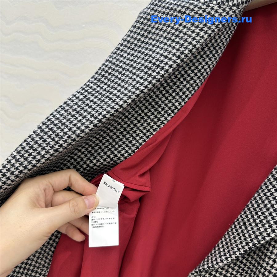 BC Brown Houndstooth Belted Blazer