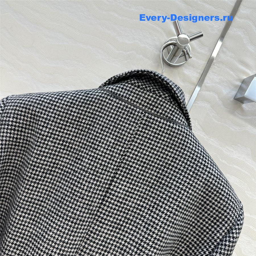 BC Brown Houndstooth Belted Blazer