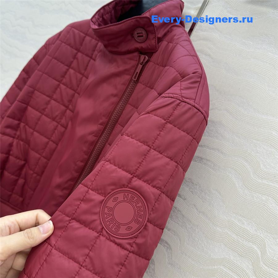 H**me5 red quilted coat