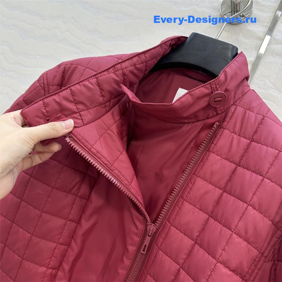 H**me5 red quilted coat