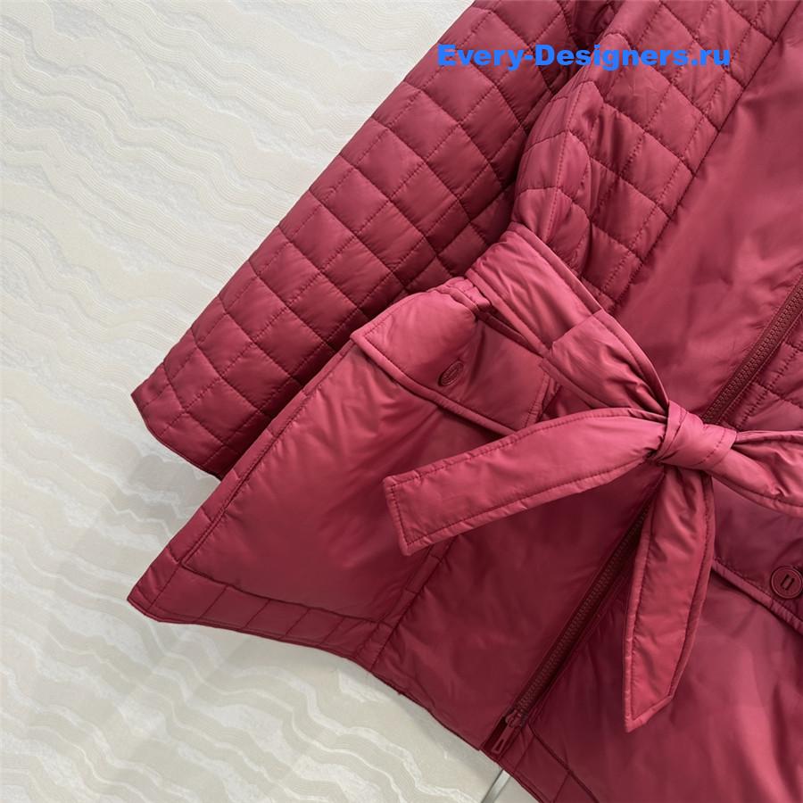 H**me5 red quilted coat