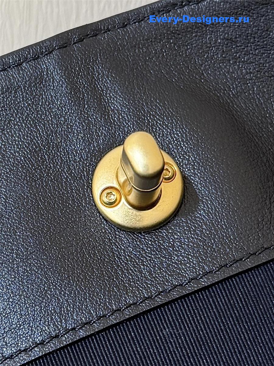 Ch**el calfskin black hobo