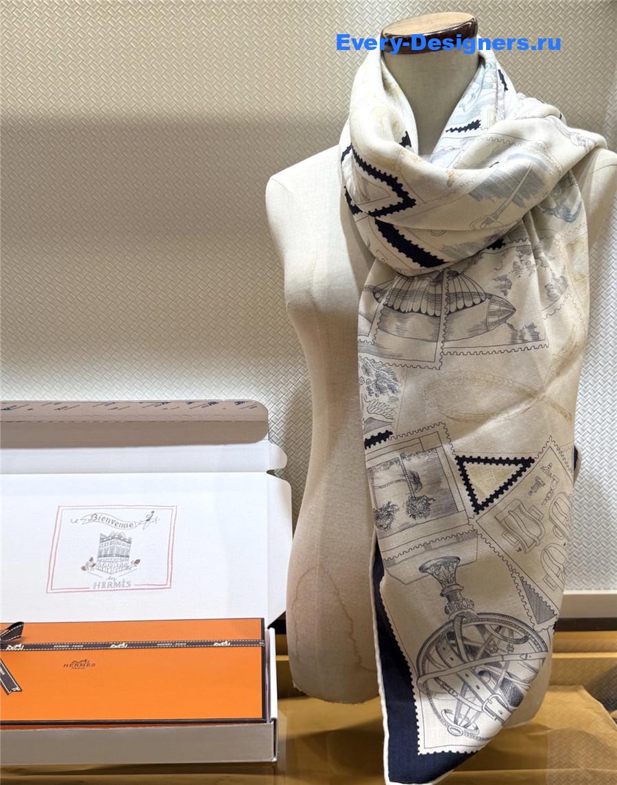 H**me5 octave marsal cashmere silk scarf