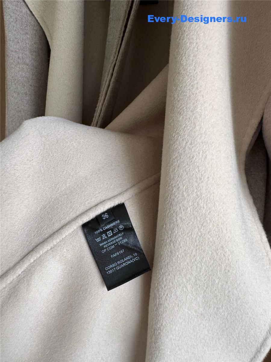 F**di grey mink cashmere coat