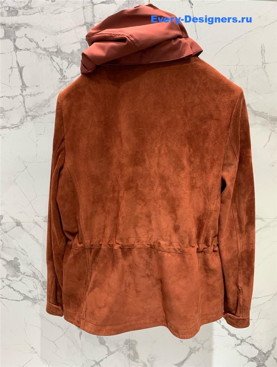 L0r0 P1ana iconic mini suede traveler coat