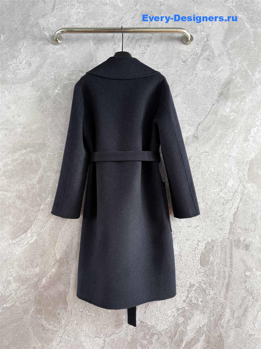 D10r dark grey oblique print hooded coat