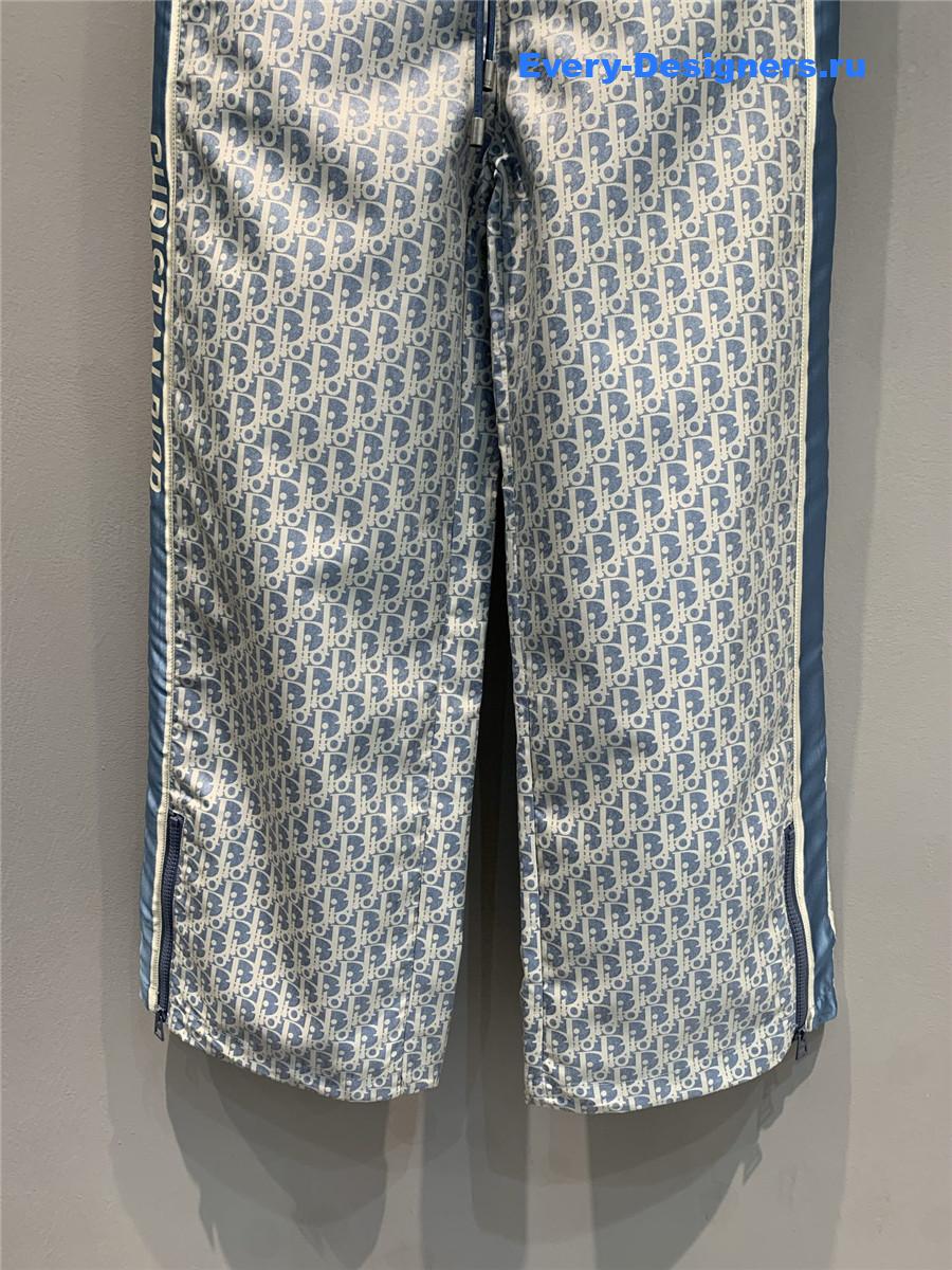 D10r oblique jacquard technical taffeta pants