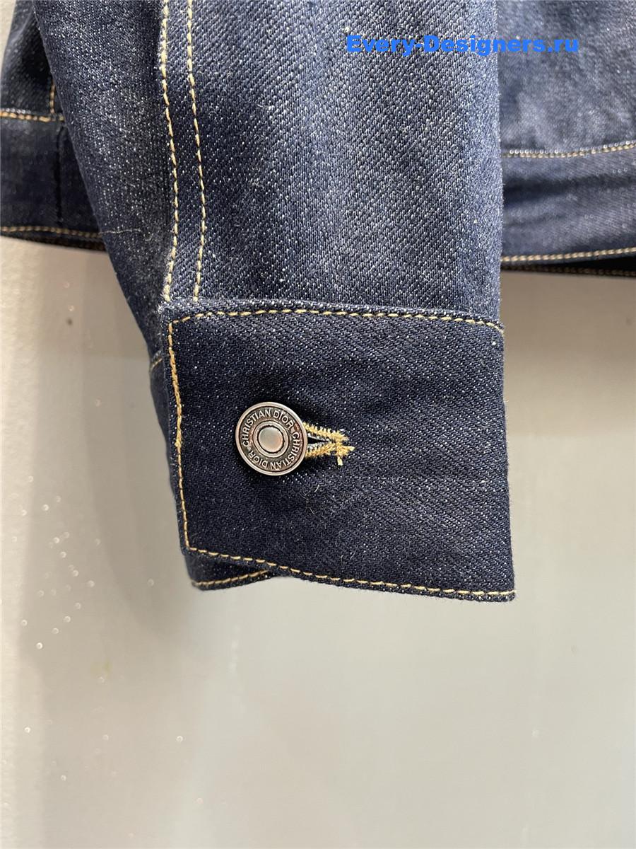 D10r oversized hooded denim jacket