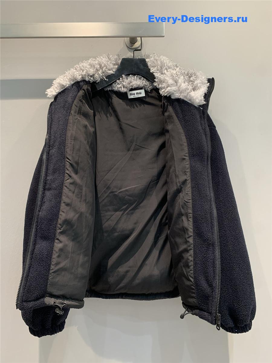 Miu Miu Black Fleece Down Jacket