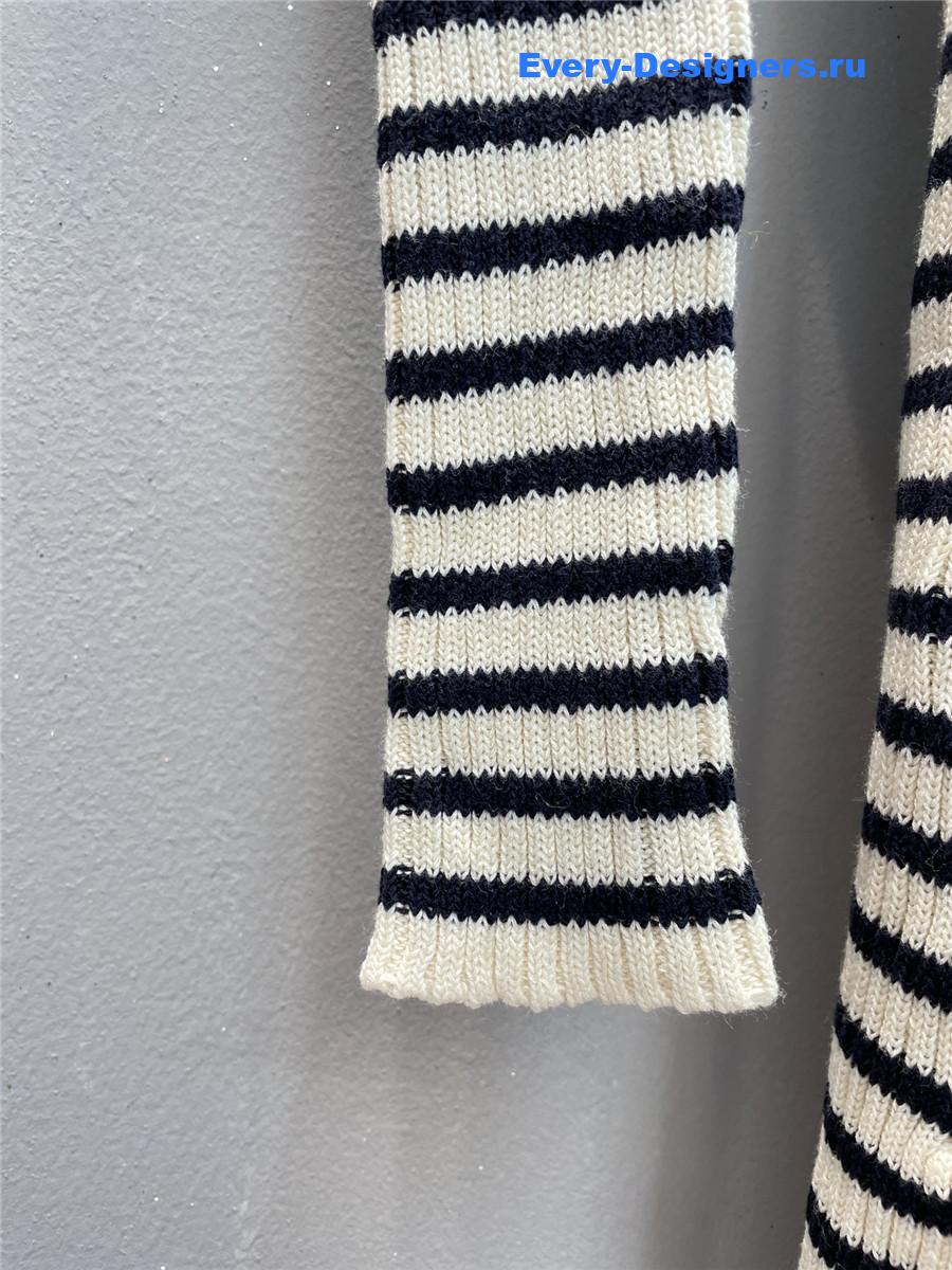 D10r D10riviera striped knit dress