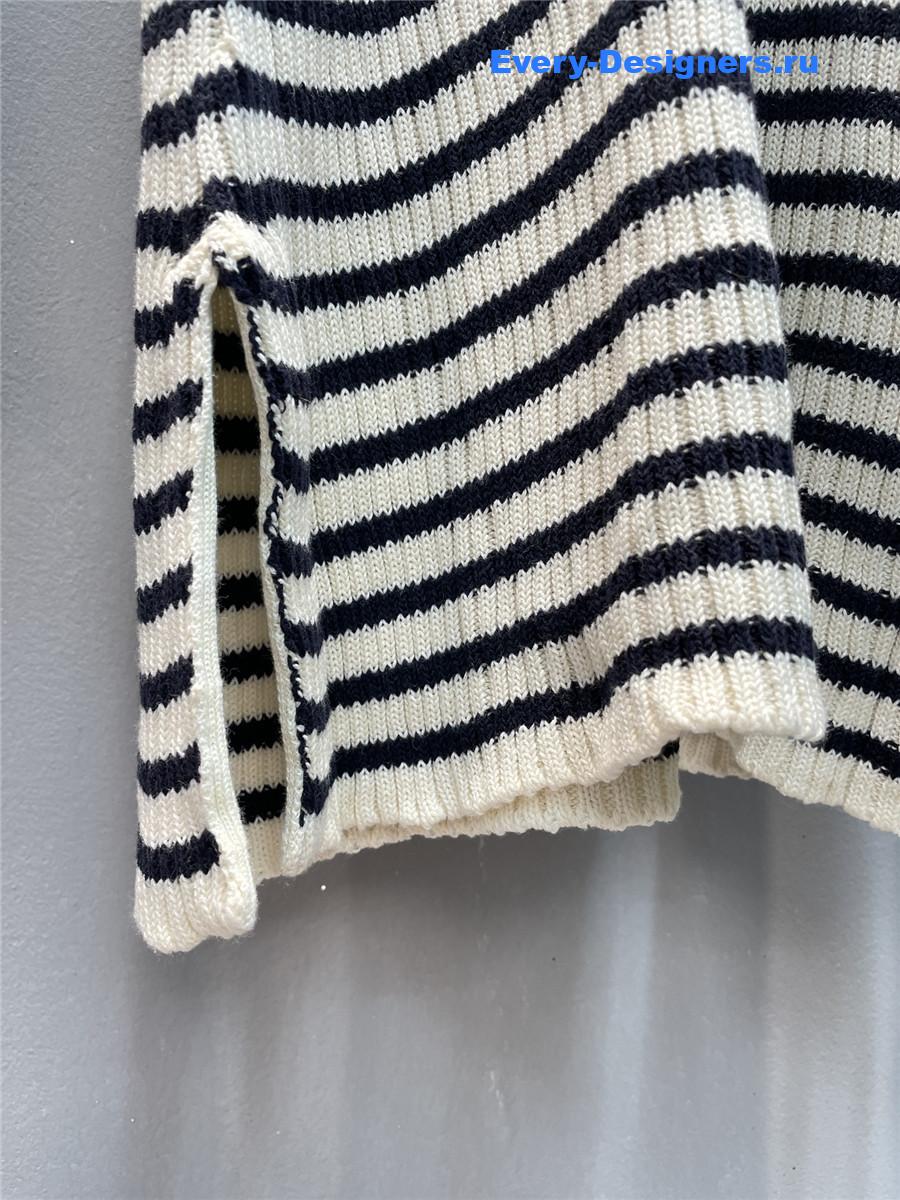 D10r D10riviera striped knit dress