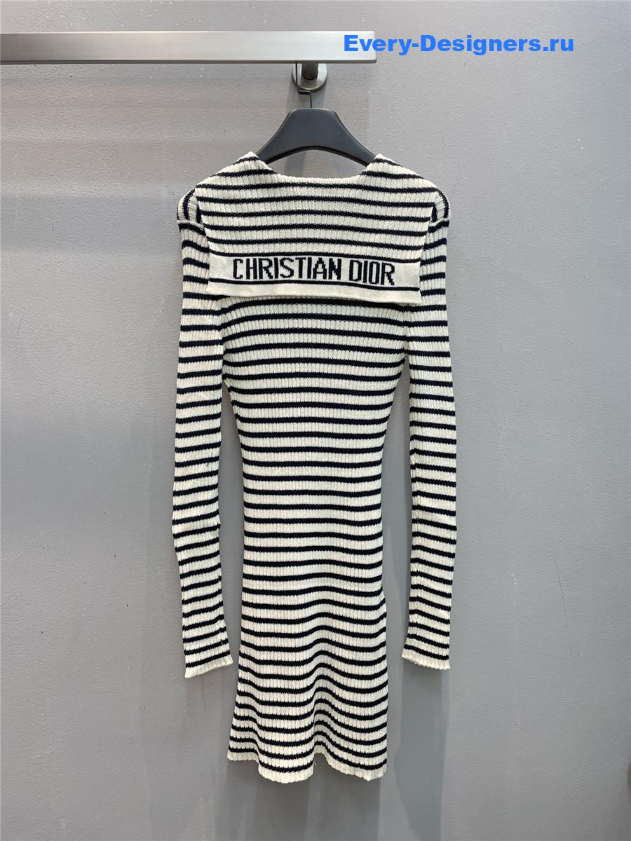 D10r D10riviera striped knit dress