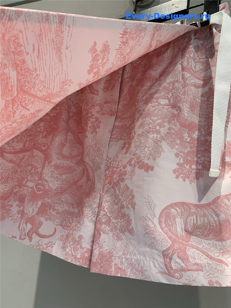 D10r D10riviera pink straight miniskirt