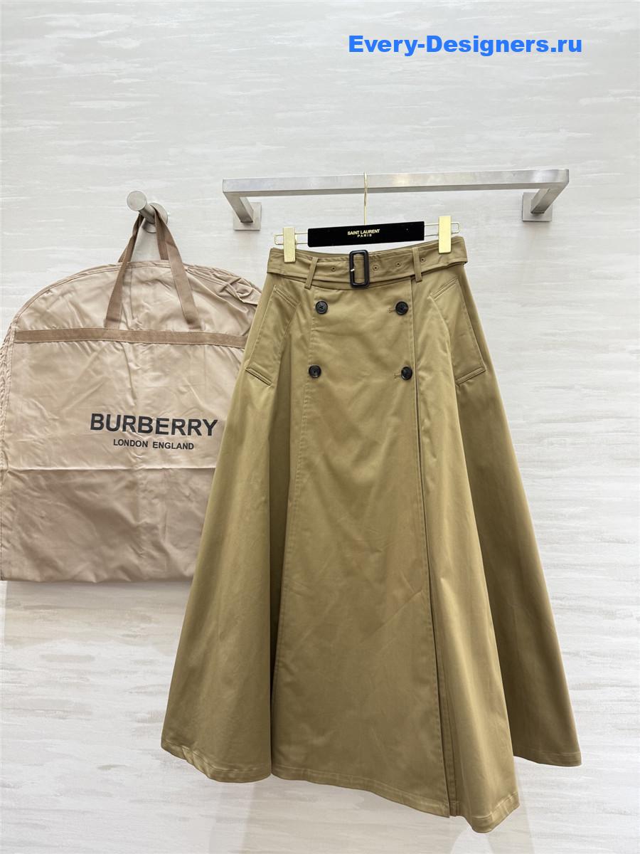 Bv*b*rry brown clay cotton skirt