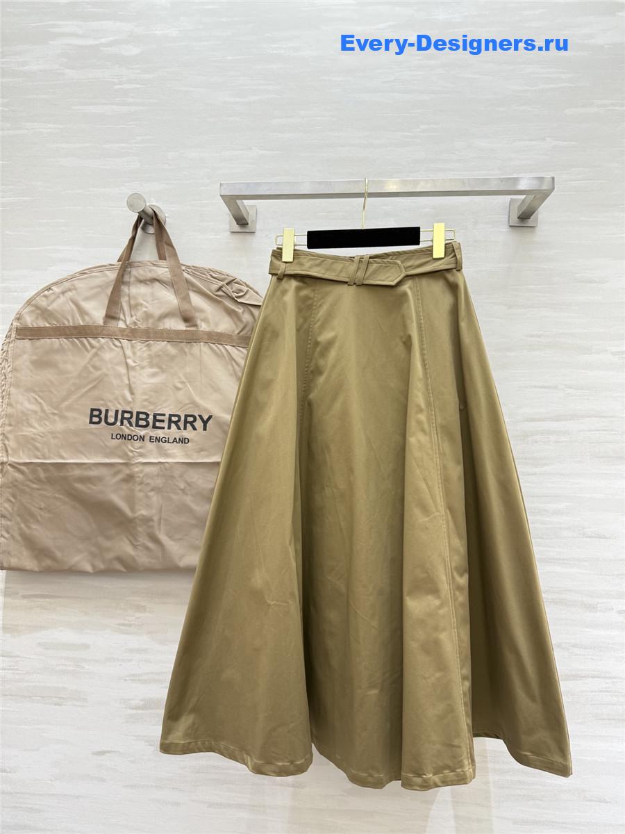 Bv*b*rry brown clay cotton skirt