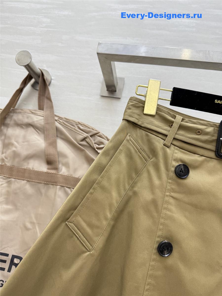 Bv*b*rry brown clay cotton skirt