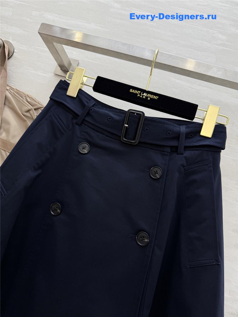 Bv*b*rry dark blue clay cotton skirt