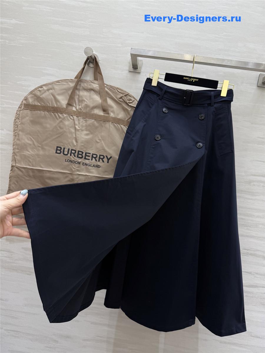 Bv*b*rry dark blue clay cotton skirt